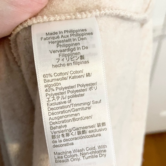 J Crew Wide Button Collar Sweatshirt Pullover - Picture 7 of 7